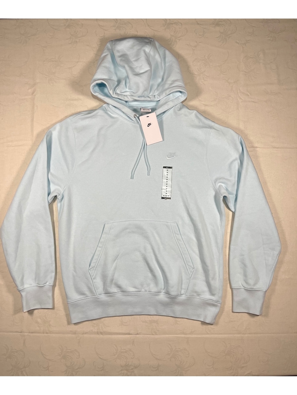 Nike Sportswear Fleece Hoodie Light Blue Size Medium